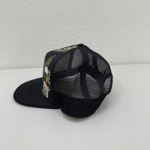 Dakine Hula Black Floral Part Mesh Adjustable Trucker Snapback Hat Cap Womens - Picture 2 of 6